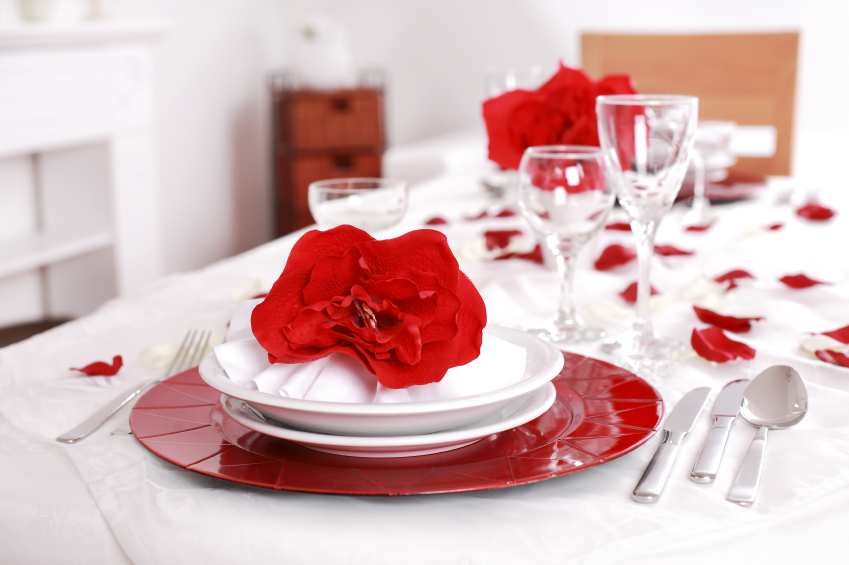 Valentine's Day Table Setting